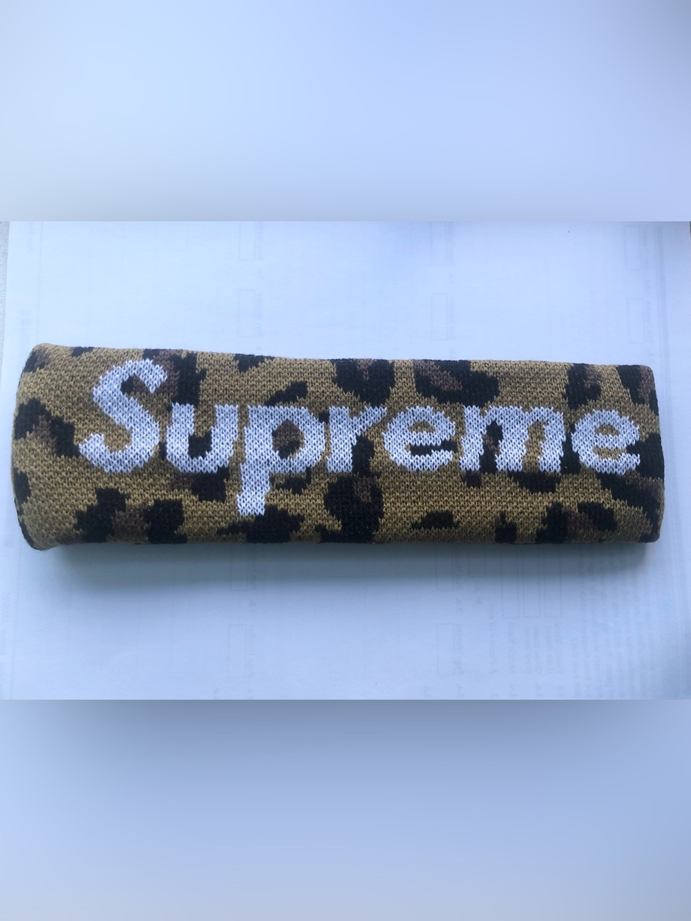 New Era Leopard Knit Headband - Olive/Brown/Black